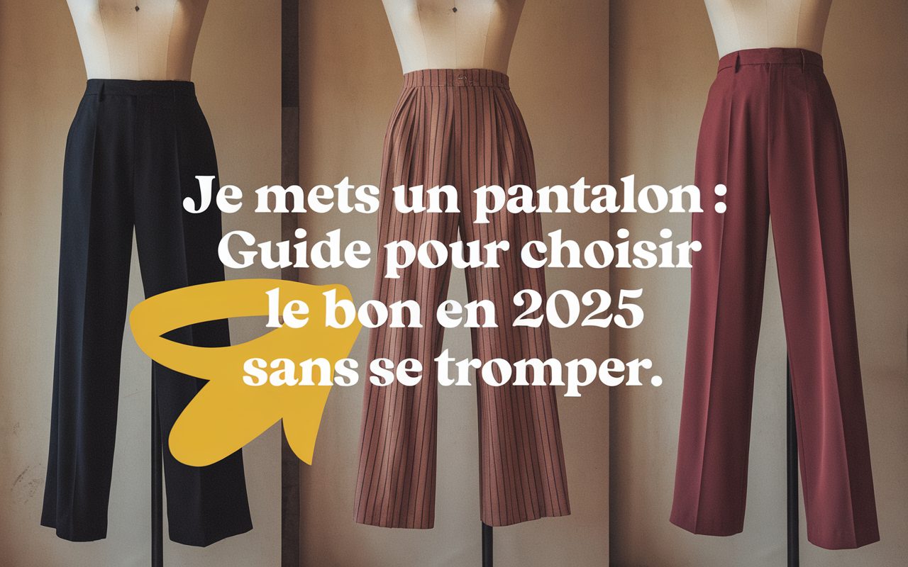 Je mets un pantalon : guide pour choisir le bon en 2025 sans se tromper