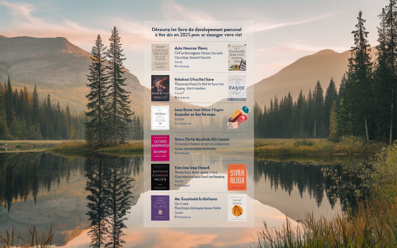 Découvrez les livres de développement personnel à lire absolument en 2025 pour changer votre vie !