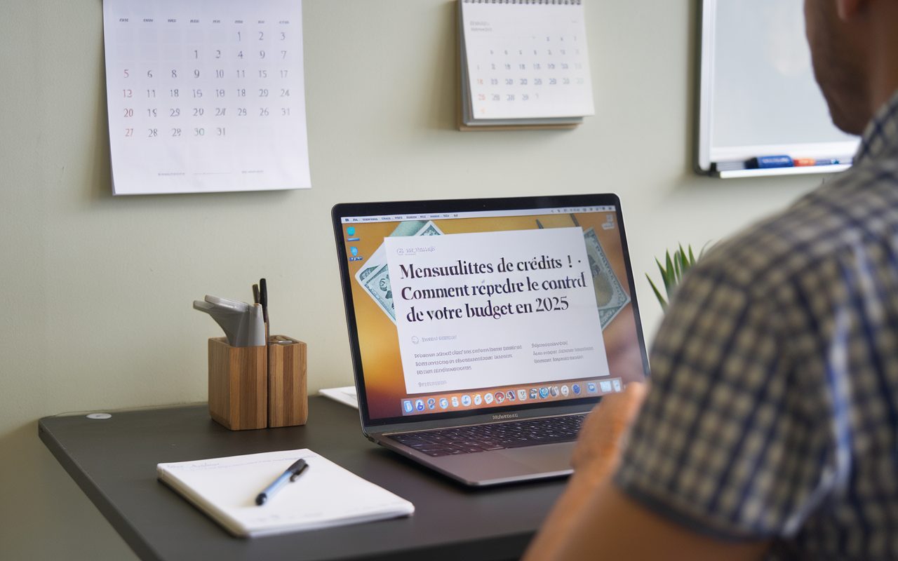 Mensualités de crédits : comment reprendre le contrôle de votre budget en 2025