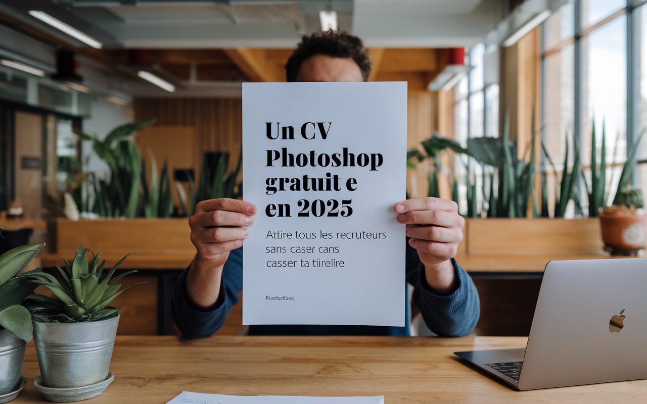Un CV Photoshop gratuit en 2025 : attire tous les recruteurs sans casser ta tirelire