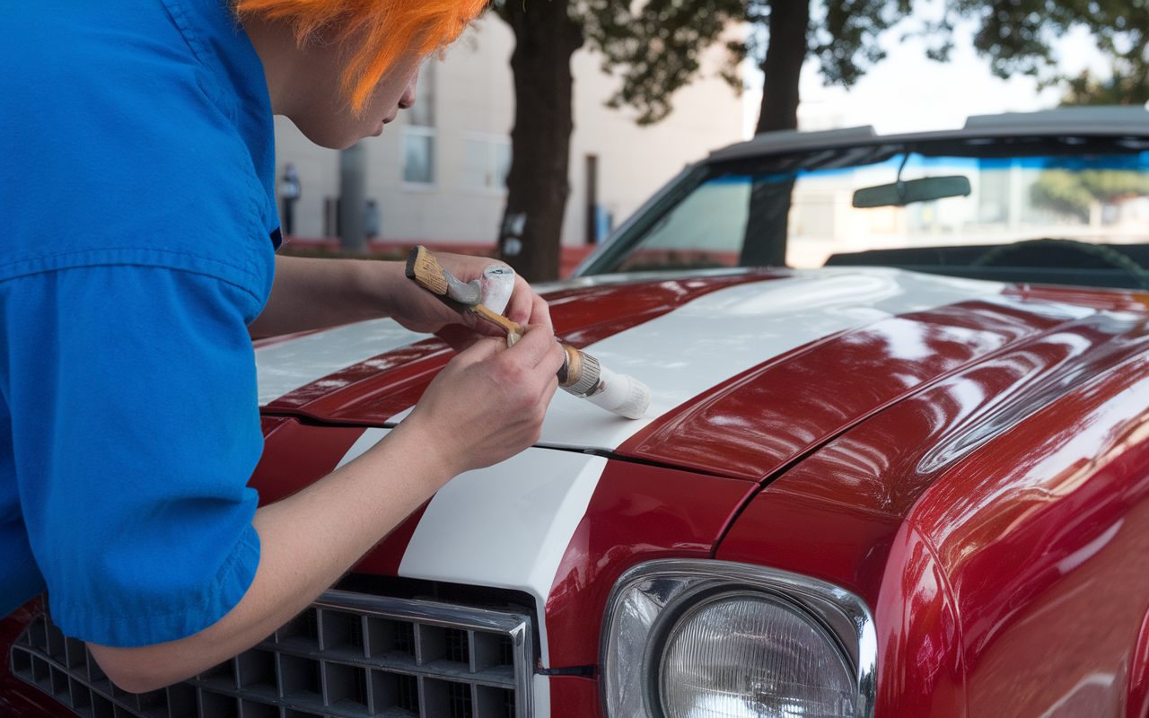 Peindre une rayure sur votre voiture : astuces humoristiques pour un résultat bluffant
