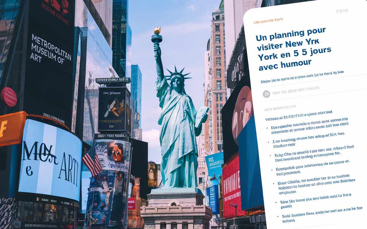 Un planning pour visiter New York en 5 jours avec style et humour